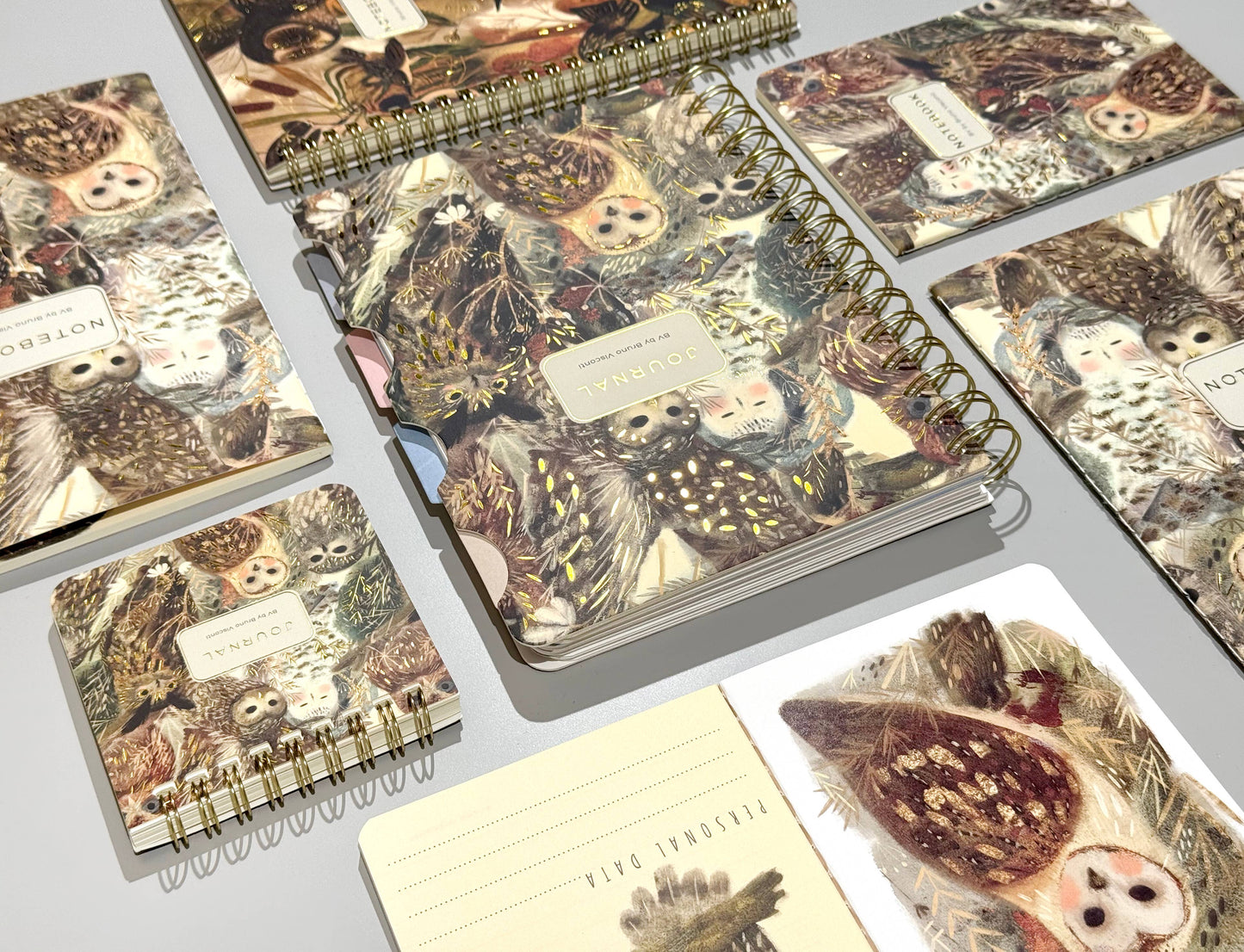 Owls Notebook by BV by Bruno Visconti
