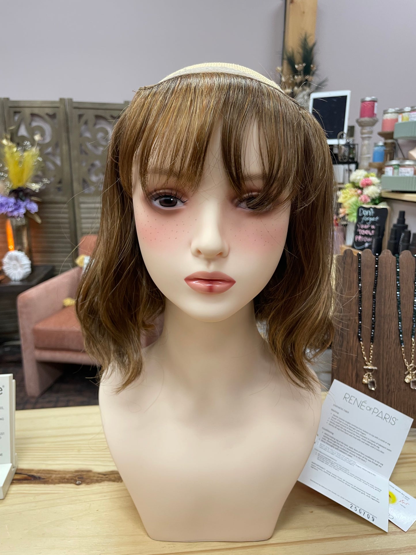 Wavy Bob Halo by René of Paris in Honey Brown *BOUTIQUE DEAL*