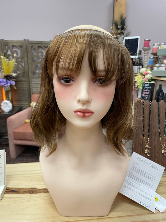 Wavy Bob Halo by René of Paris in Honey Brown *BOUTIQUE DEAL*
