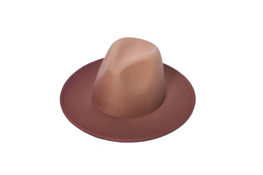 Ladies Ombre Fashion Fedora Style Hat