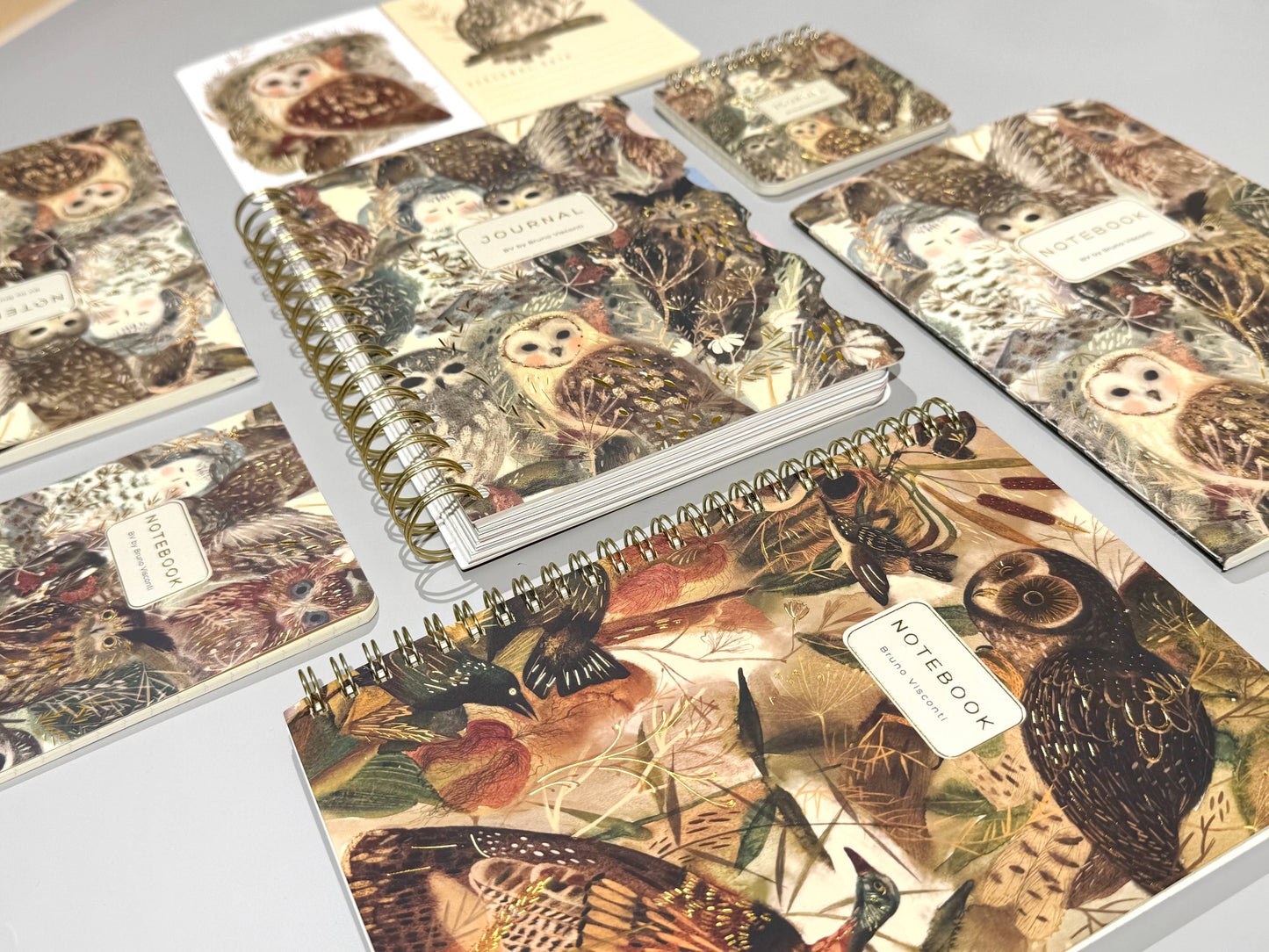 Owls Notebook by BV by Bruno Visconti