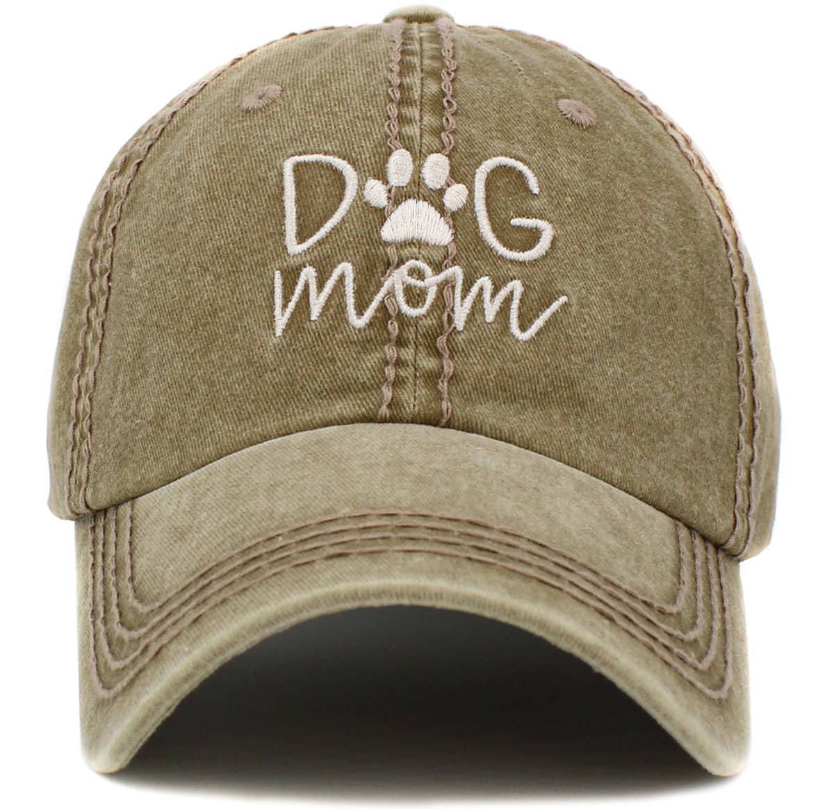 Dog Mom Vintage Baseball Cap by KBETHOS