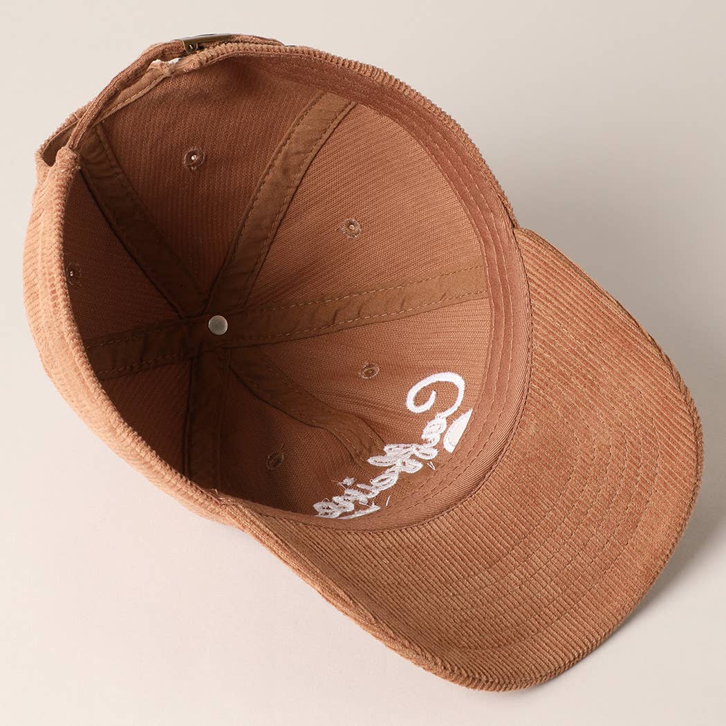 Caffeine Queen Corduroy Cap