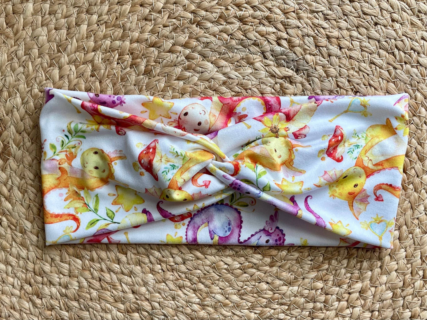 Baby Dragons Knit Twist Headband - Designs by Rachel Joy