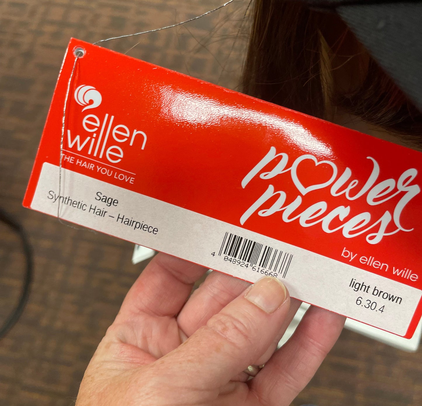 Sage by Ellen Wille in Light Brown | Synthetic Halo/Hairpiece *BOUTIQUE DEAL