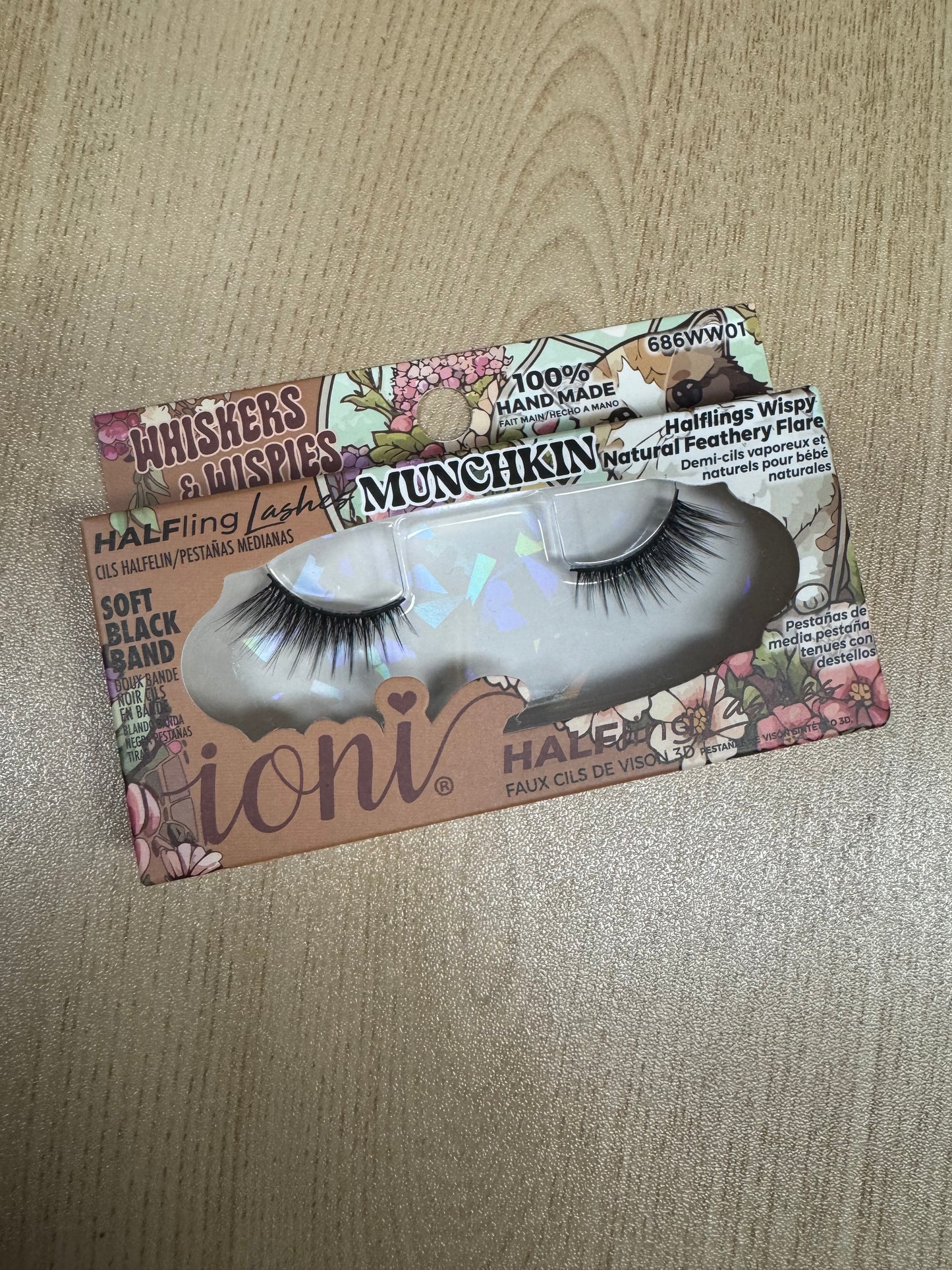 Ioni 3D HALFling Faux Mink Eyelashes, 1 Pair Pack