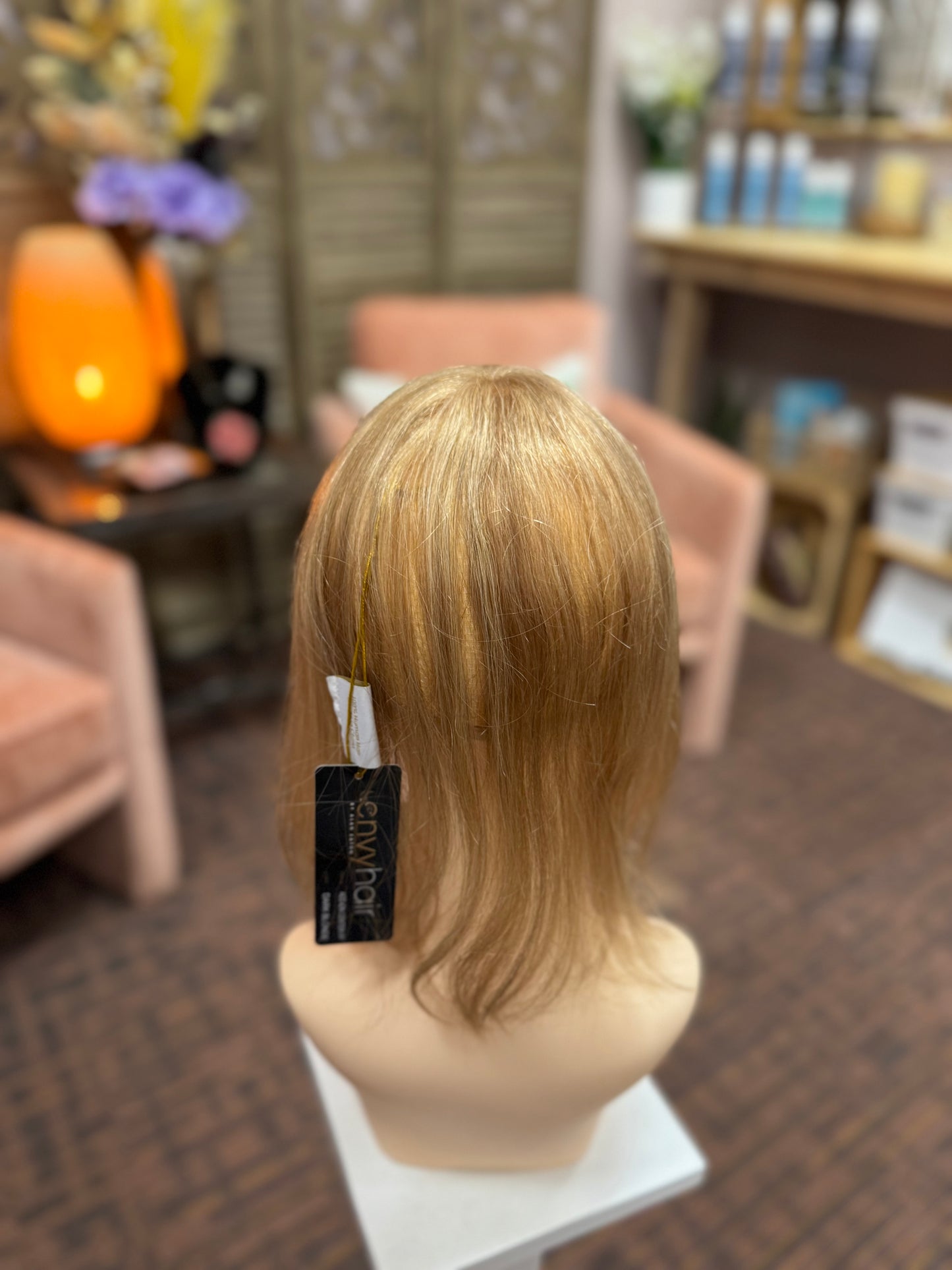 Envyhair Human Hair Topper: Add-On Center Front piece in Dark Blonde *BOUTIQUE DEAL