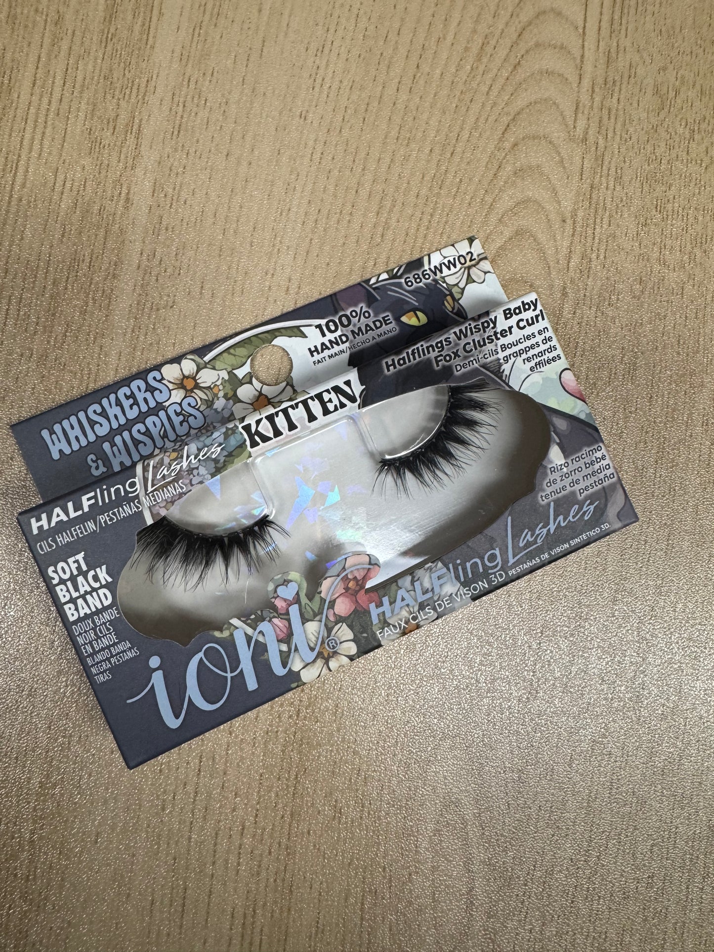Ioni 3D HALFling Faux Mink Eyelashes, 1 Pair Pack