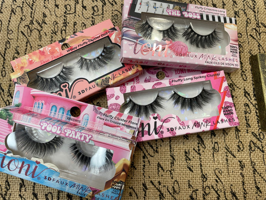 Ioni 3D FLUFFY Faux Mink Eyelashes, 1 Pair Pack