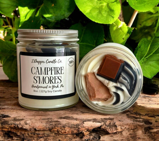 Campfire S’mores Soy Dessert Candle: J Dagger Candle Co. - 8oz.