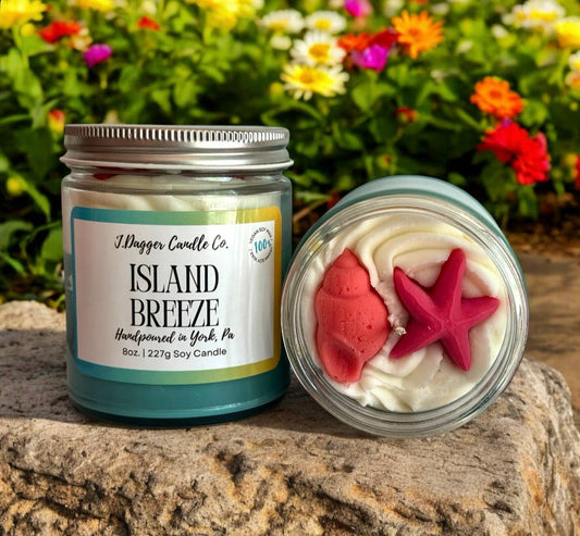 Beach Themed Dessert Soy Candle: J Dagger Candle Co. - 8oz.
