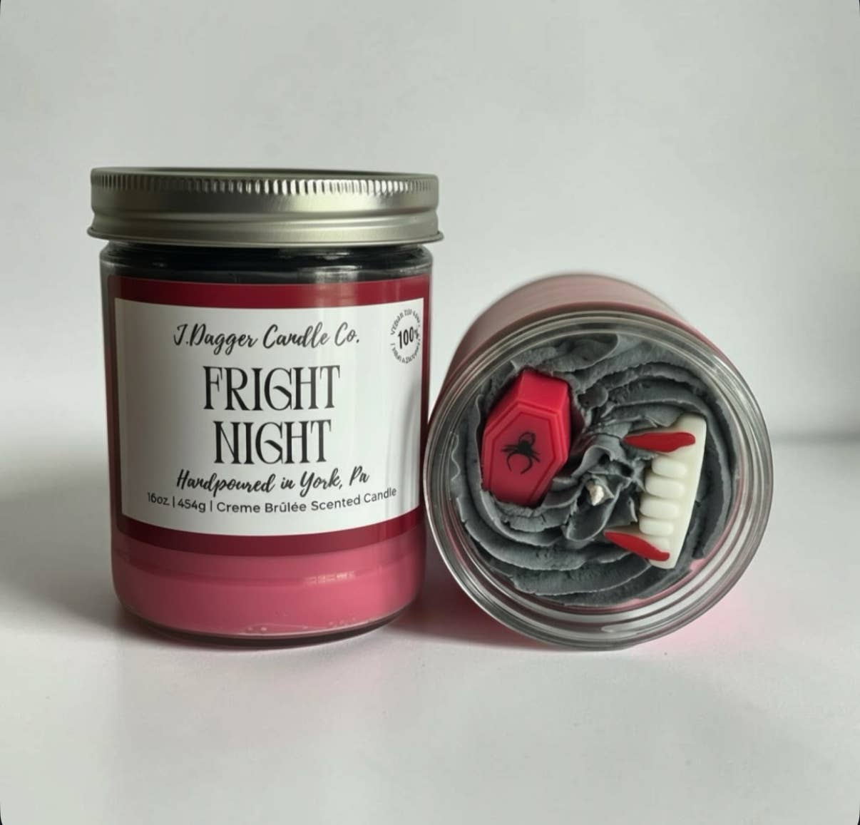 Vampire Themed Halloween Soy Dessert Candles- J Dagger Candle Co.