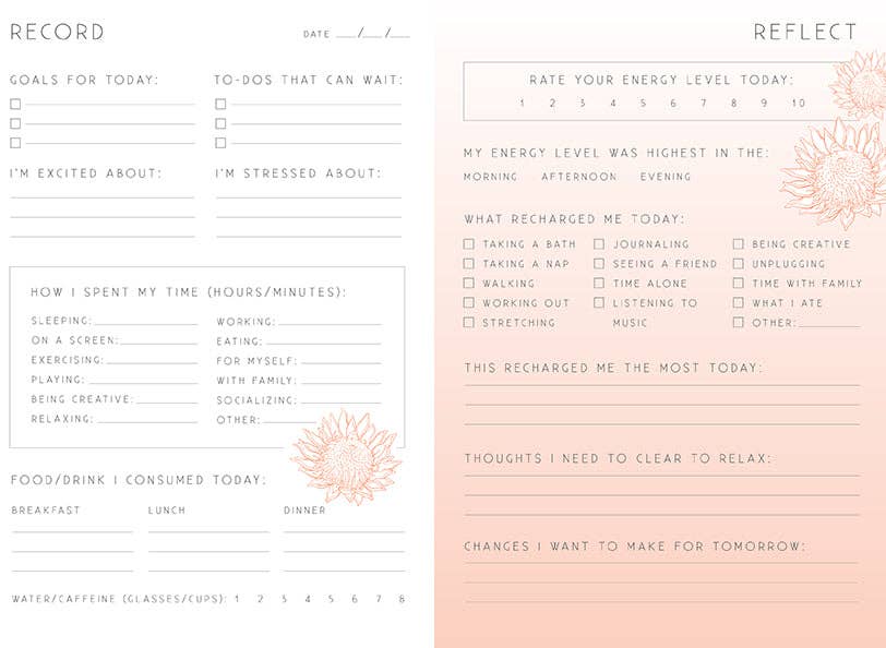 Recharge: A Day and Night Reflection Journal by Insight Editions