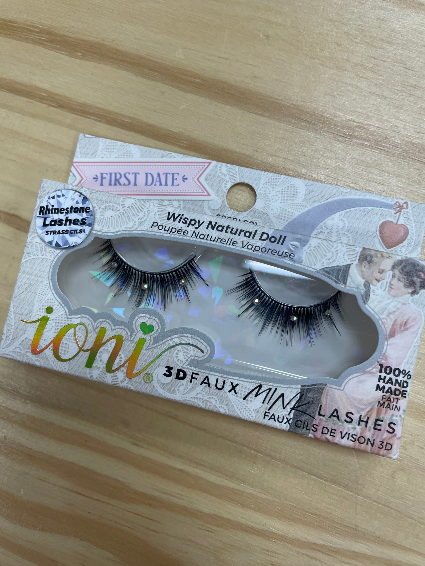 Ioni 3D RHINESTONE Faux Mink Eyelashes, 1 Pair Pack