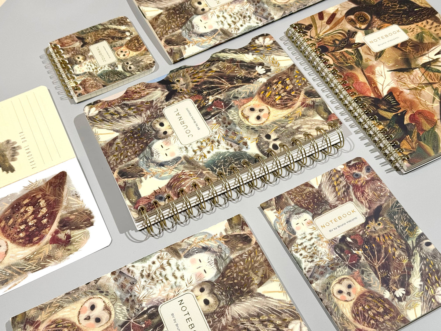 Owls Notebook by BV by Bruno Visconti