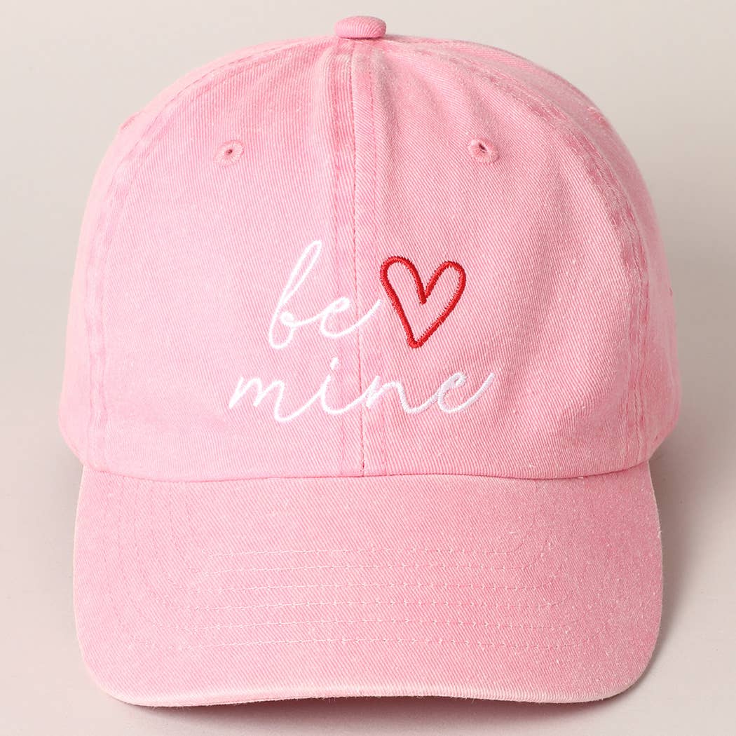 Valentine’s Day “Be Mine” Embroidered Cap
