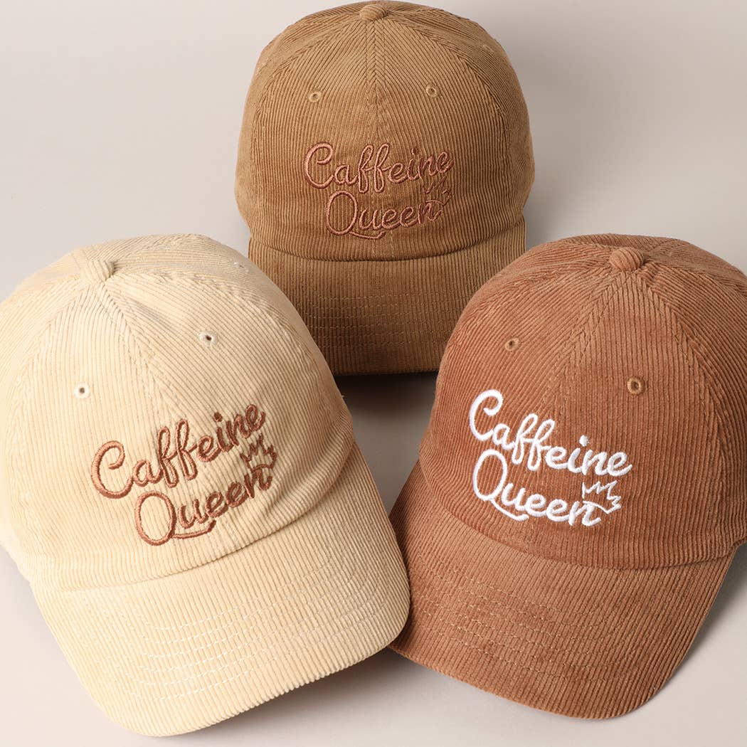 Caffeine Queen Corduroy Cap
