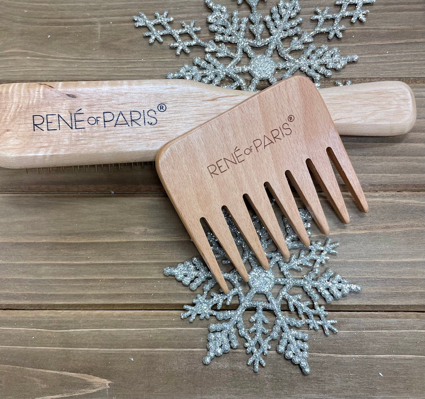 Rene of Paris Wooden Wig Brush & Comb Bundle *LIMITED SPECIAL