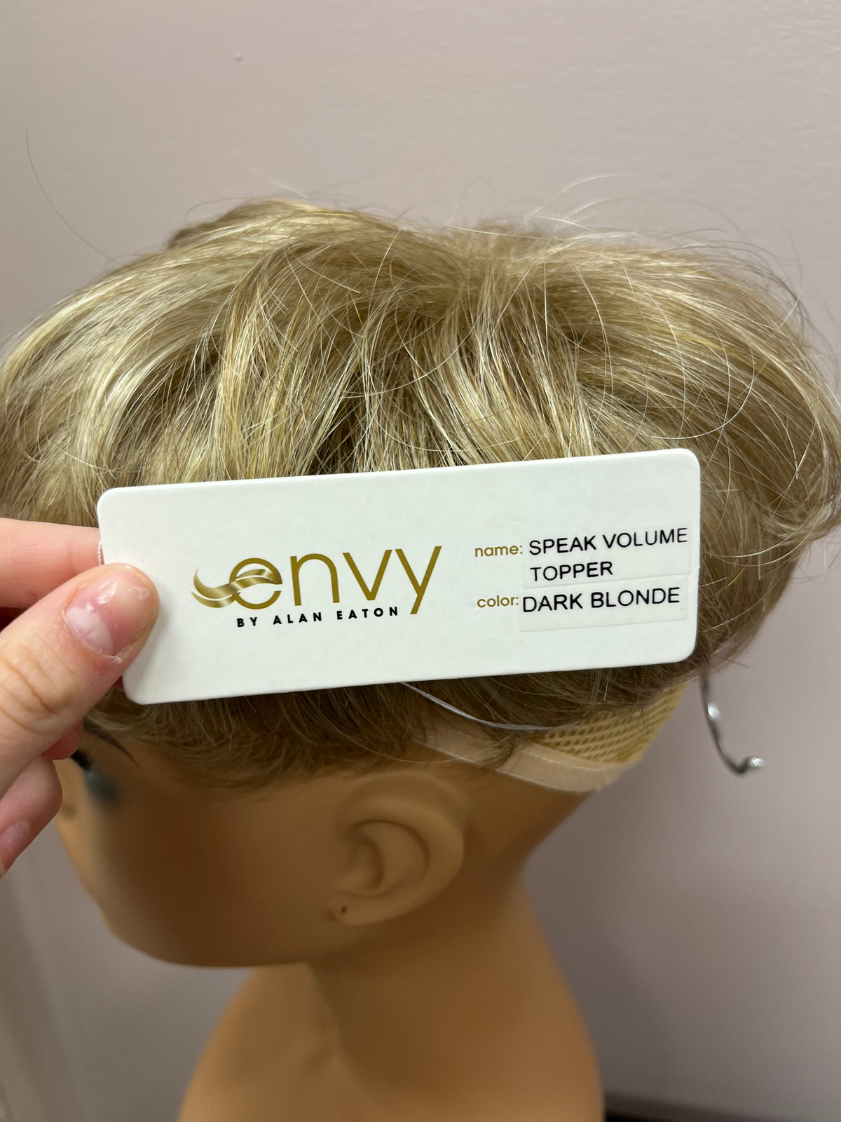 Speak Volume Topper by Envy in Dark Blonde *BOUTIQUE DEAL – DISPLAY PIECE
