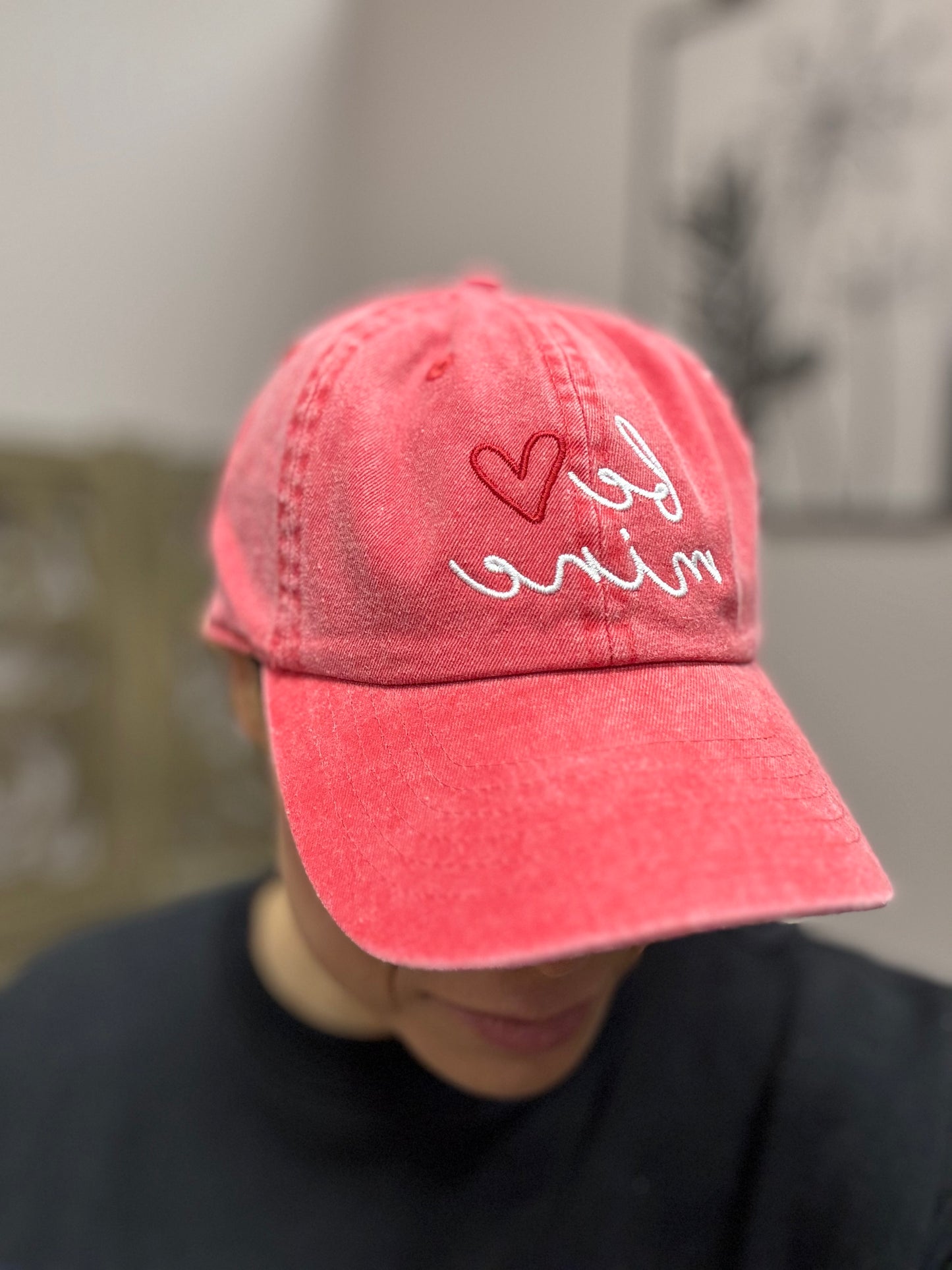 Valentine’s Day “Be Mine” Embroidered Cap