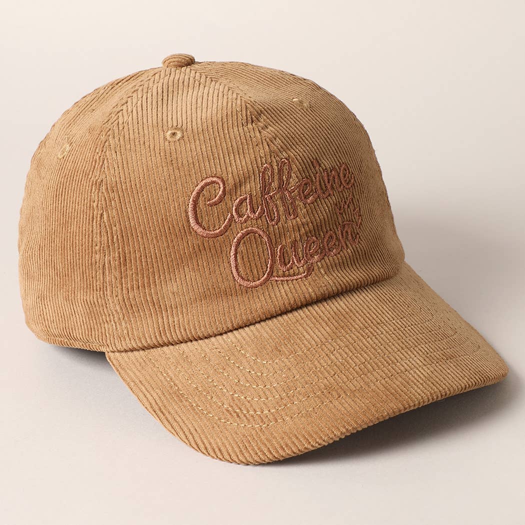 Caffeine Queen Corduroy Cap