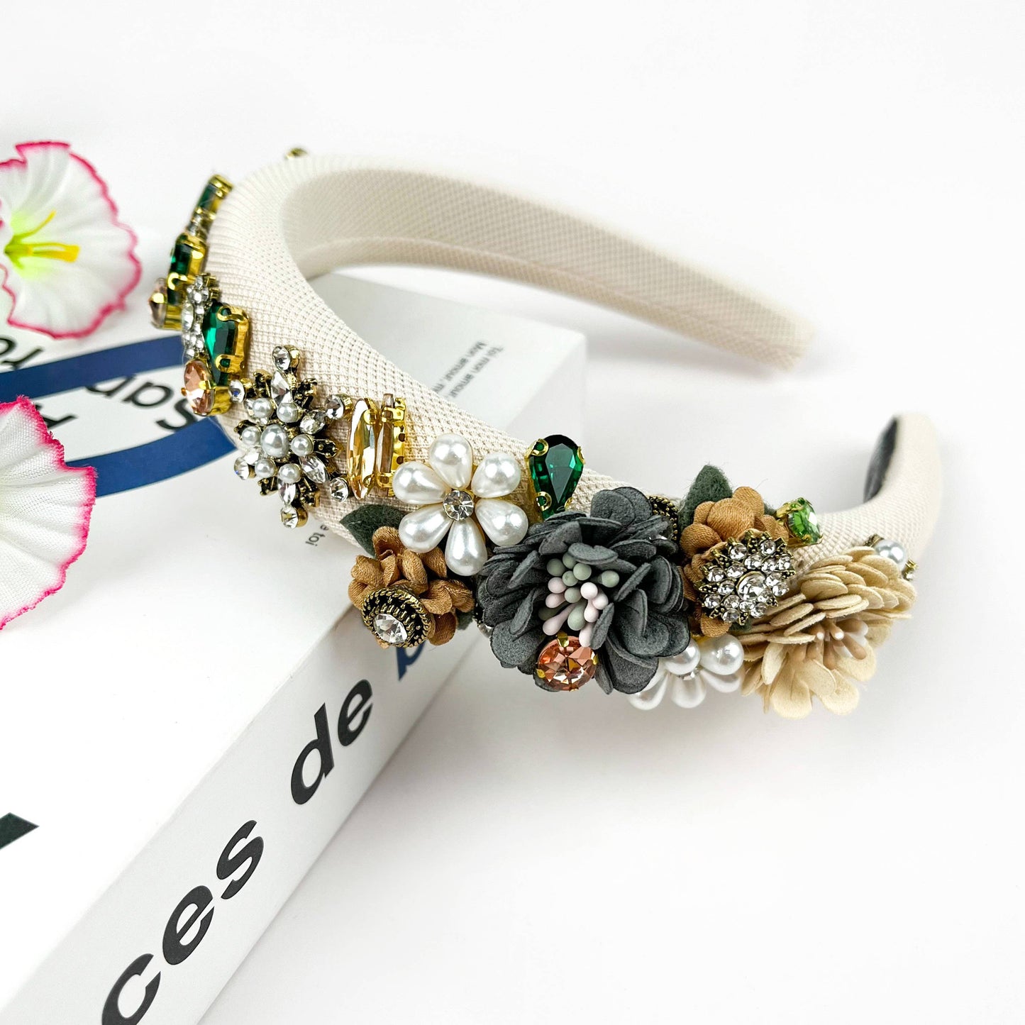 Vintage Flower Baroque Rhinestone Headband