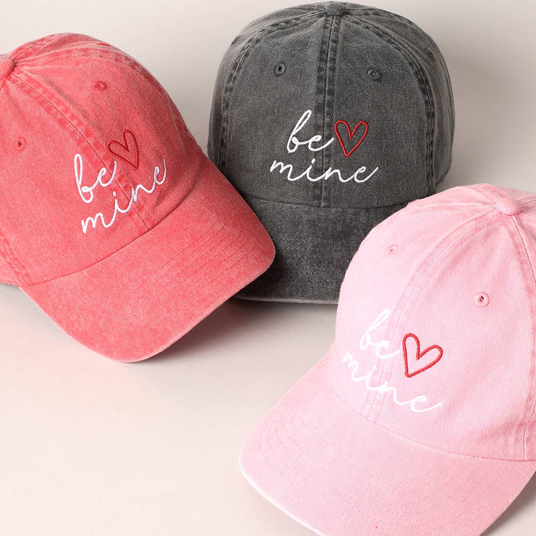Valentine’s Day “Be Mine” Embroidered Cap