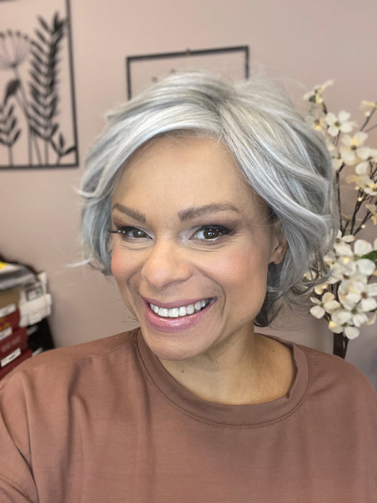 Monroe by Belle Tress in Coconut Milk Gray *NEW CONSIGNMENT WIG