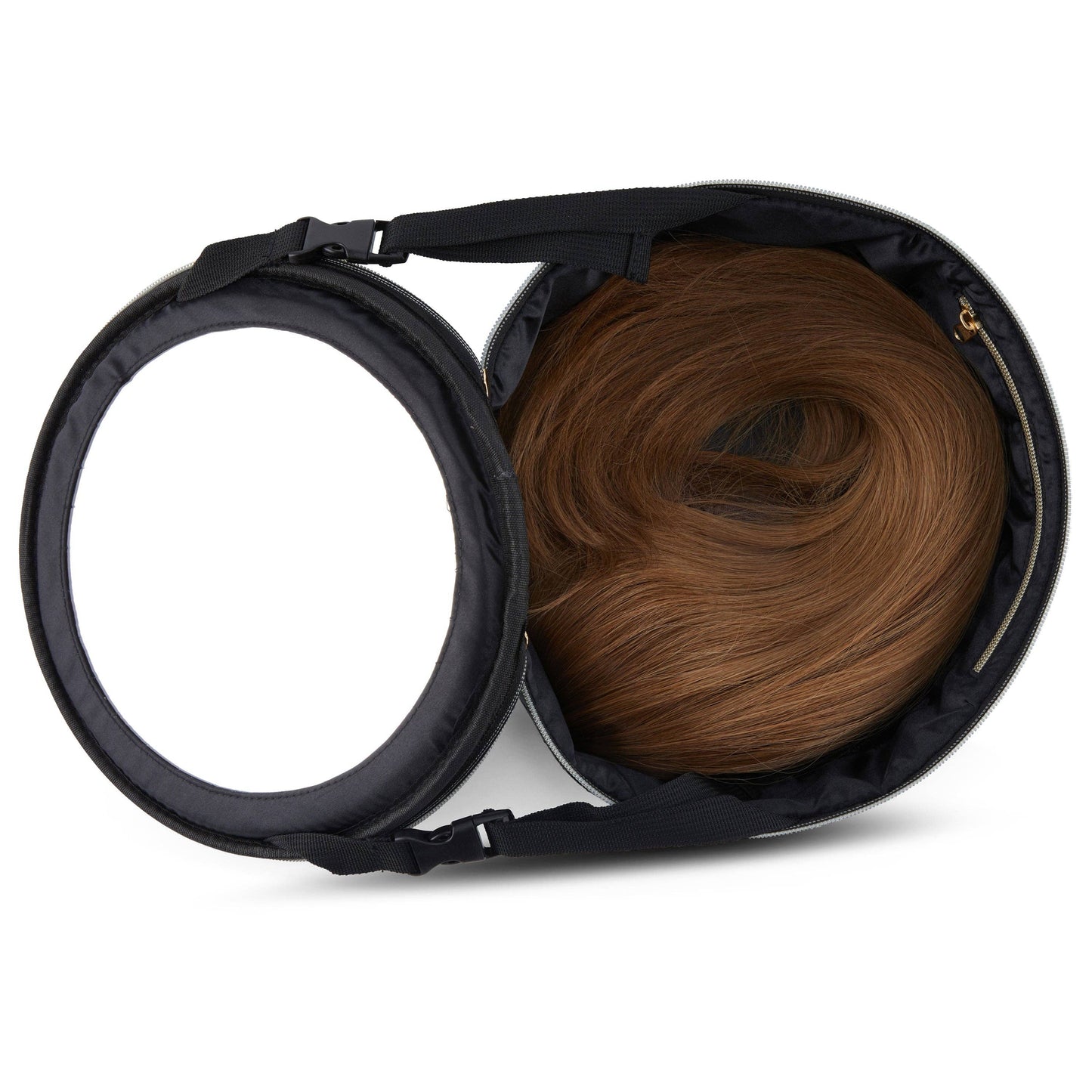 Premium Wig Travel Case with Full Sized Mirror by Fortune Wigs