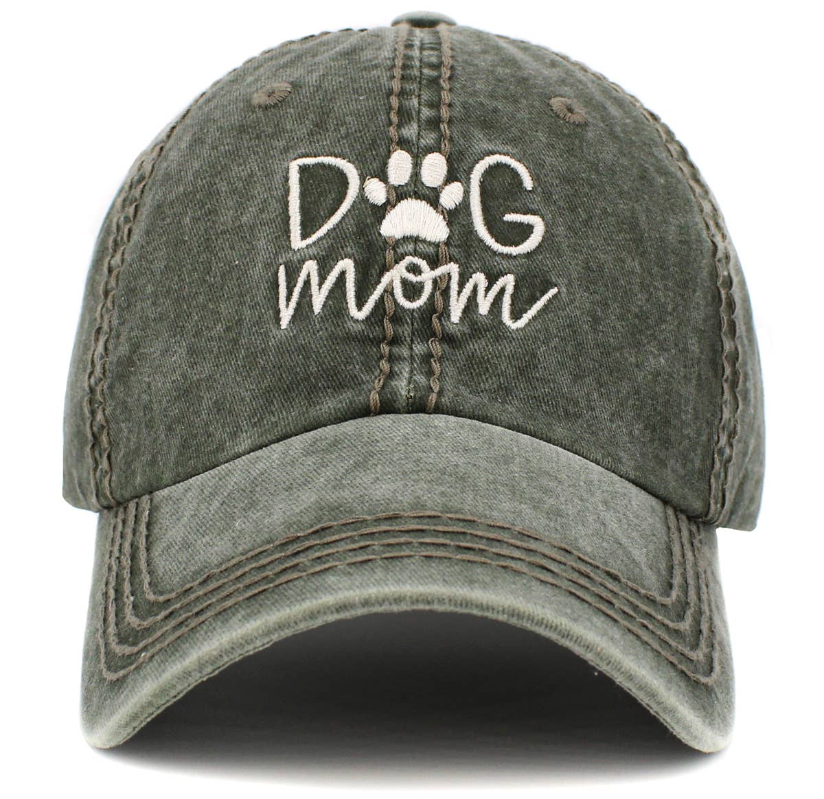 Dog Mom Vintage Baseball Cap by KBETHOS