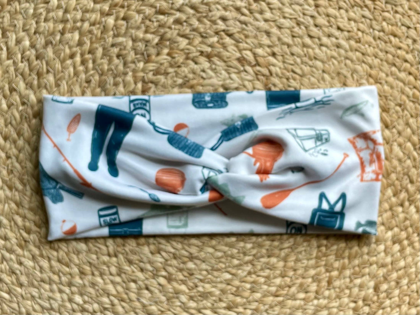 Gone Fishing Knit Twist Headband - Designs by Rachel Joy