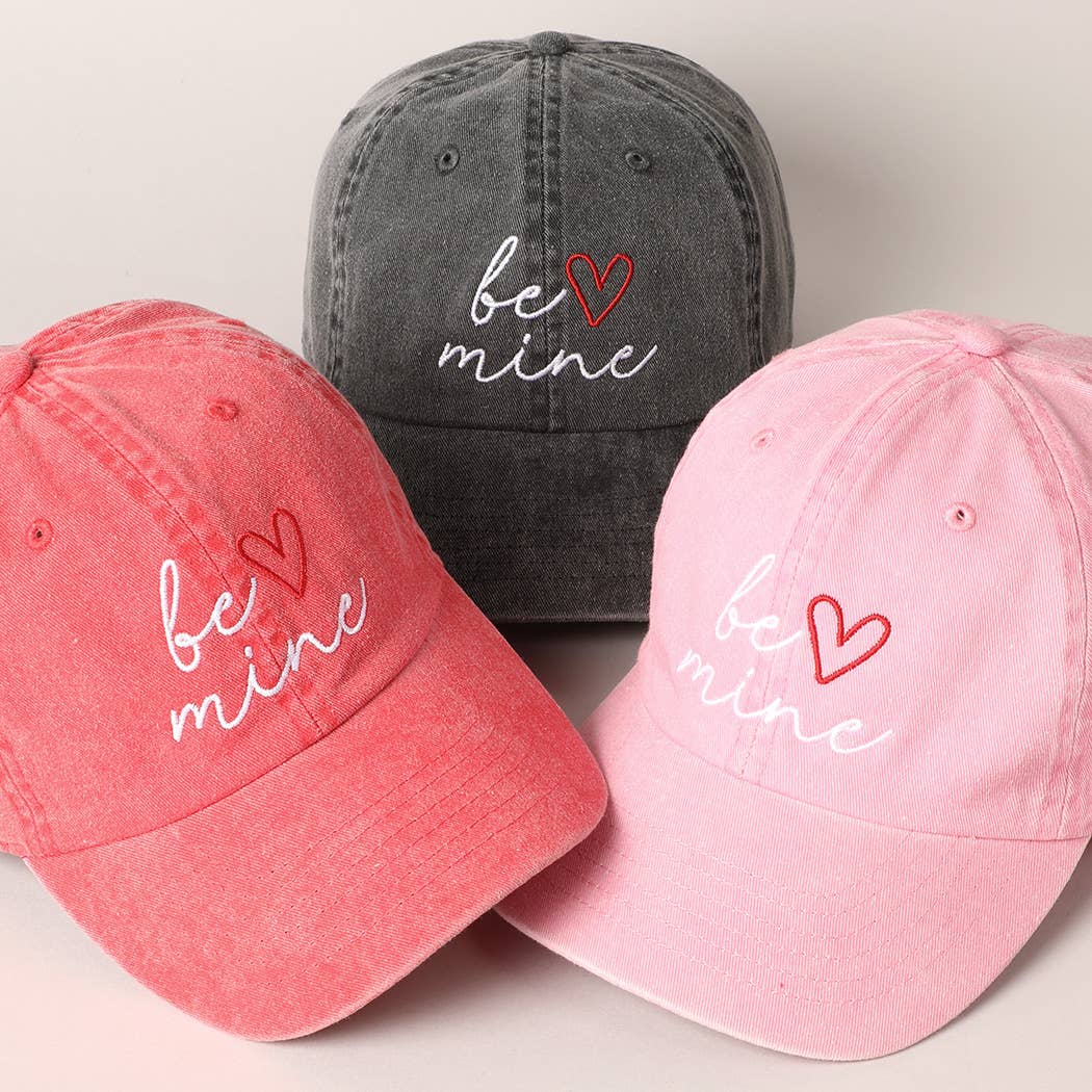 Valentine’s Day “Be Mine” Embroidered Cap