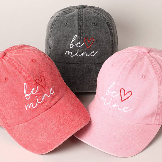 Valentine’s Day “Be Mine” Embroidered Cap