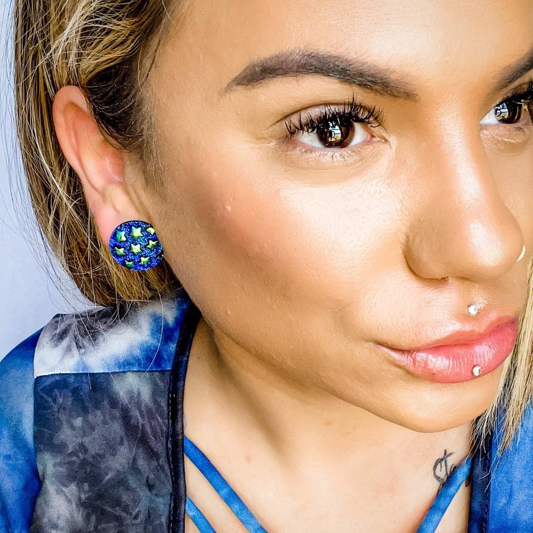 Vintage Star Sparklers Earrings by Dixie Bliss
