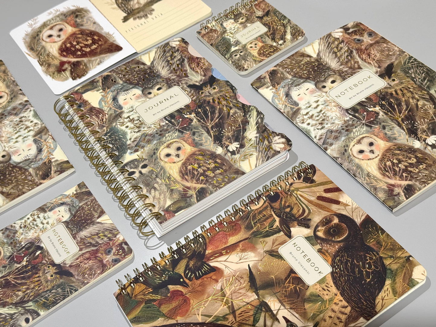 Owls Notebook by BV by Bruno Visconti