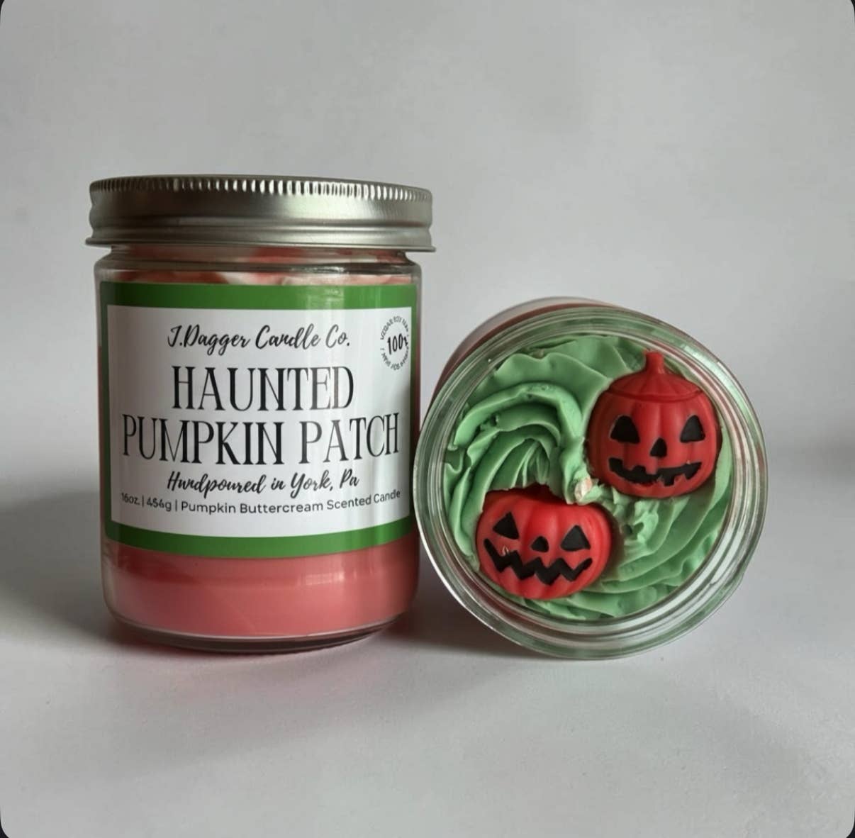 Haunted Pumpkin Patch Halloween Soy Dessert Candles- J Dagger Candle Co.