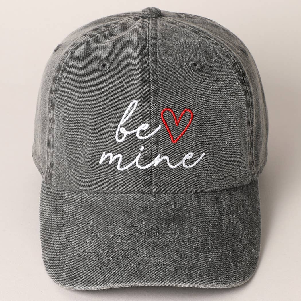 Valentine’s Day “Be Mine” Embroidered Cap