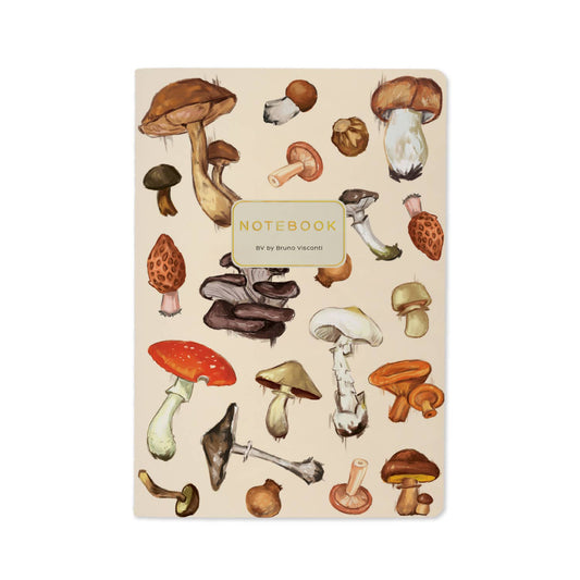 BV by Bruno Visconti – Mushrooms on White Notebook