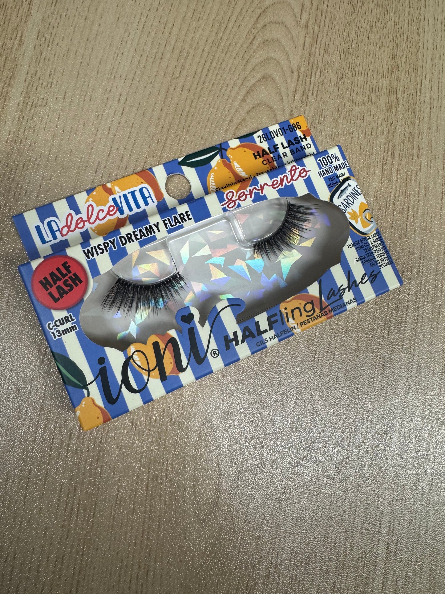 Ioni 3D HALFling Faux Mink Eyelashes, 1 Pair Pack