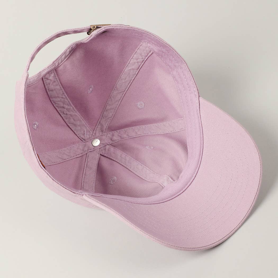 Stone Washed Cotton Solid Color Baseball Cap (Various colors)