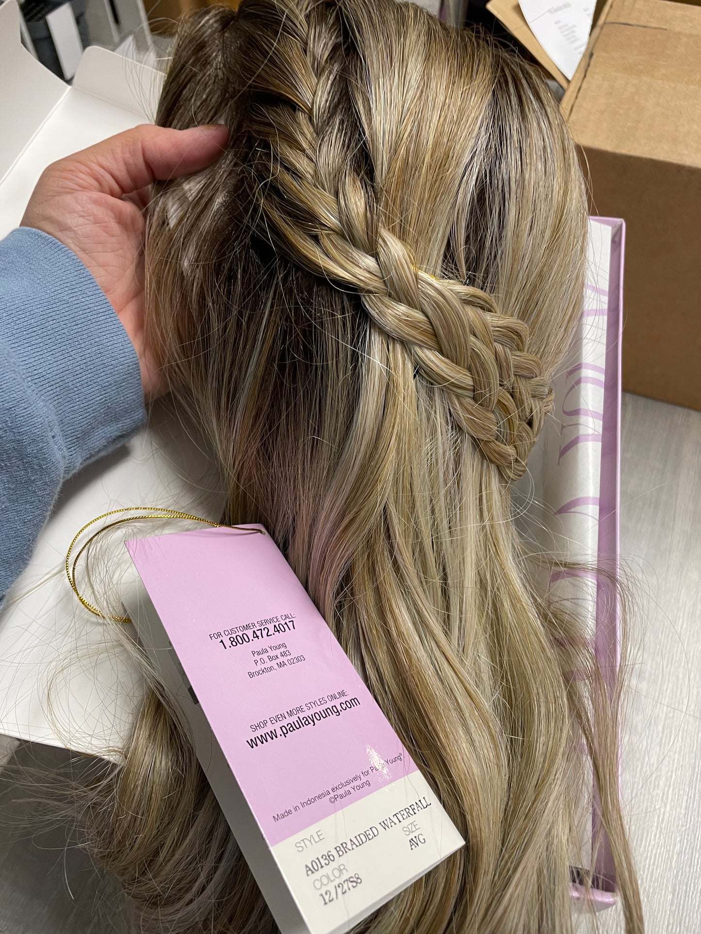 Braided Waterfall by Paula Young: Lace Front/Mono Part (Discontinued)