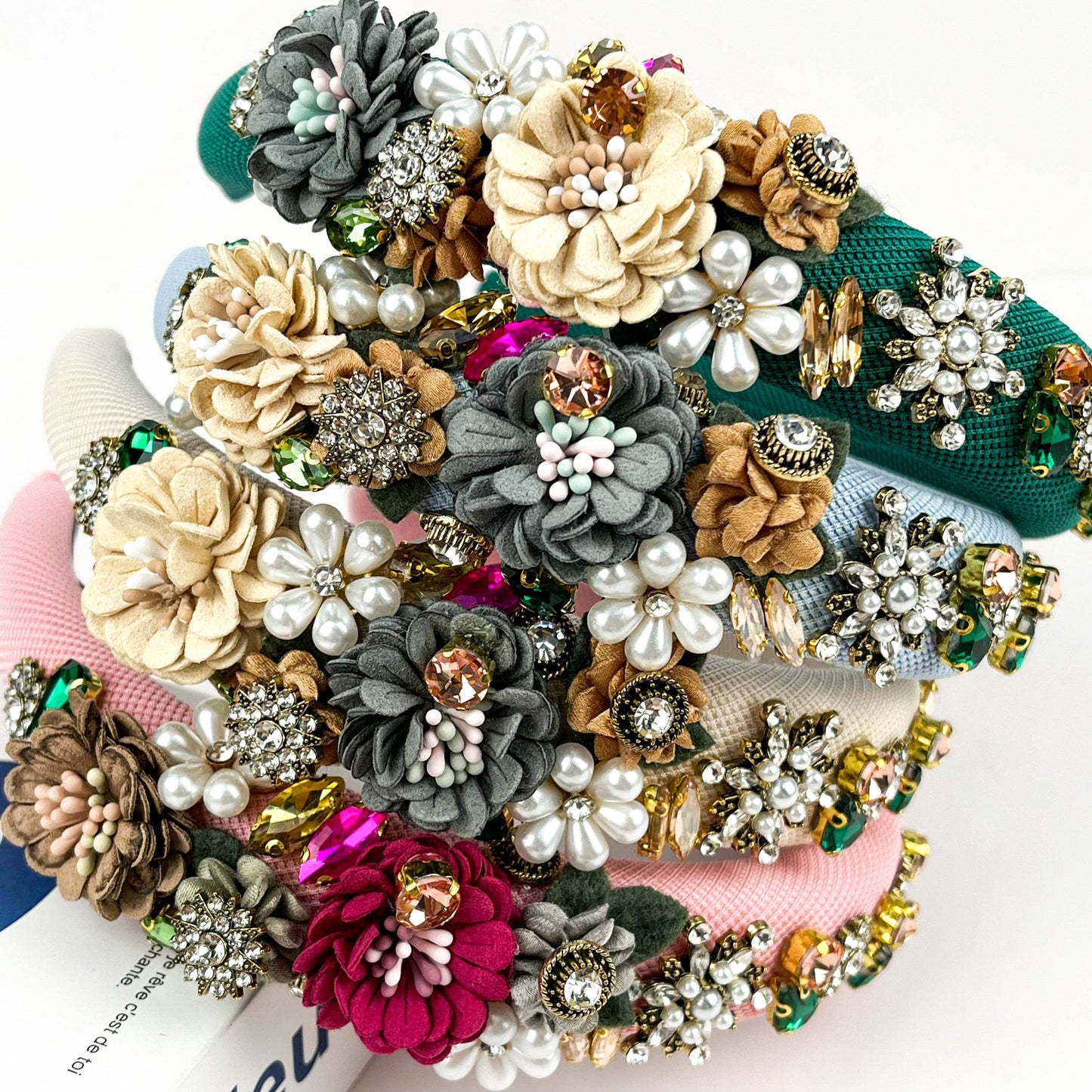 Vintage Flower Baroque Rhinestone Headband