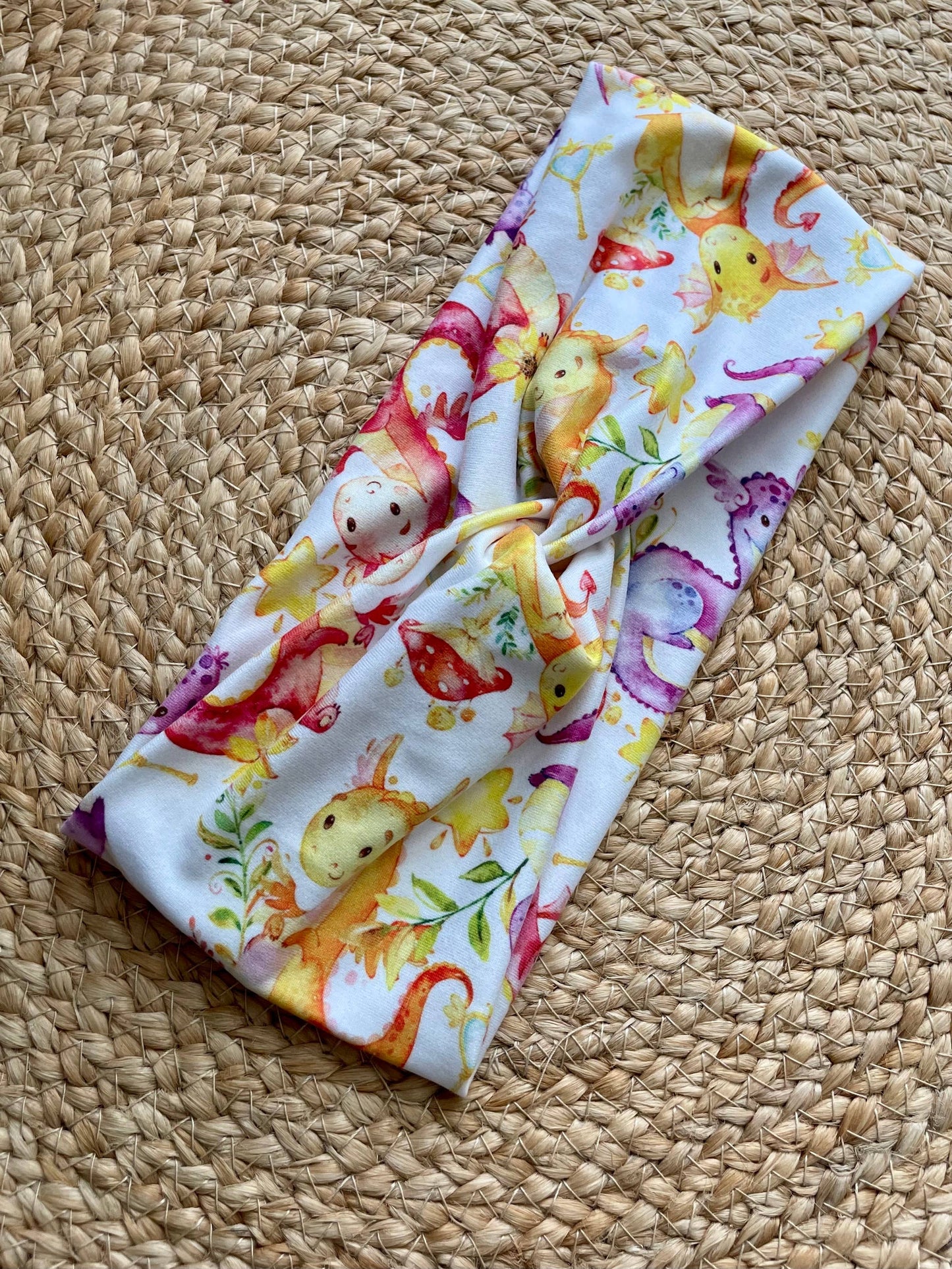 Baby Dragons Knit Twist Headband - Designs by Rachel Joy