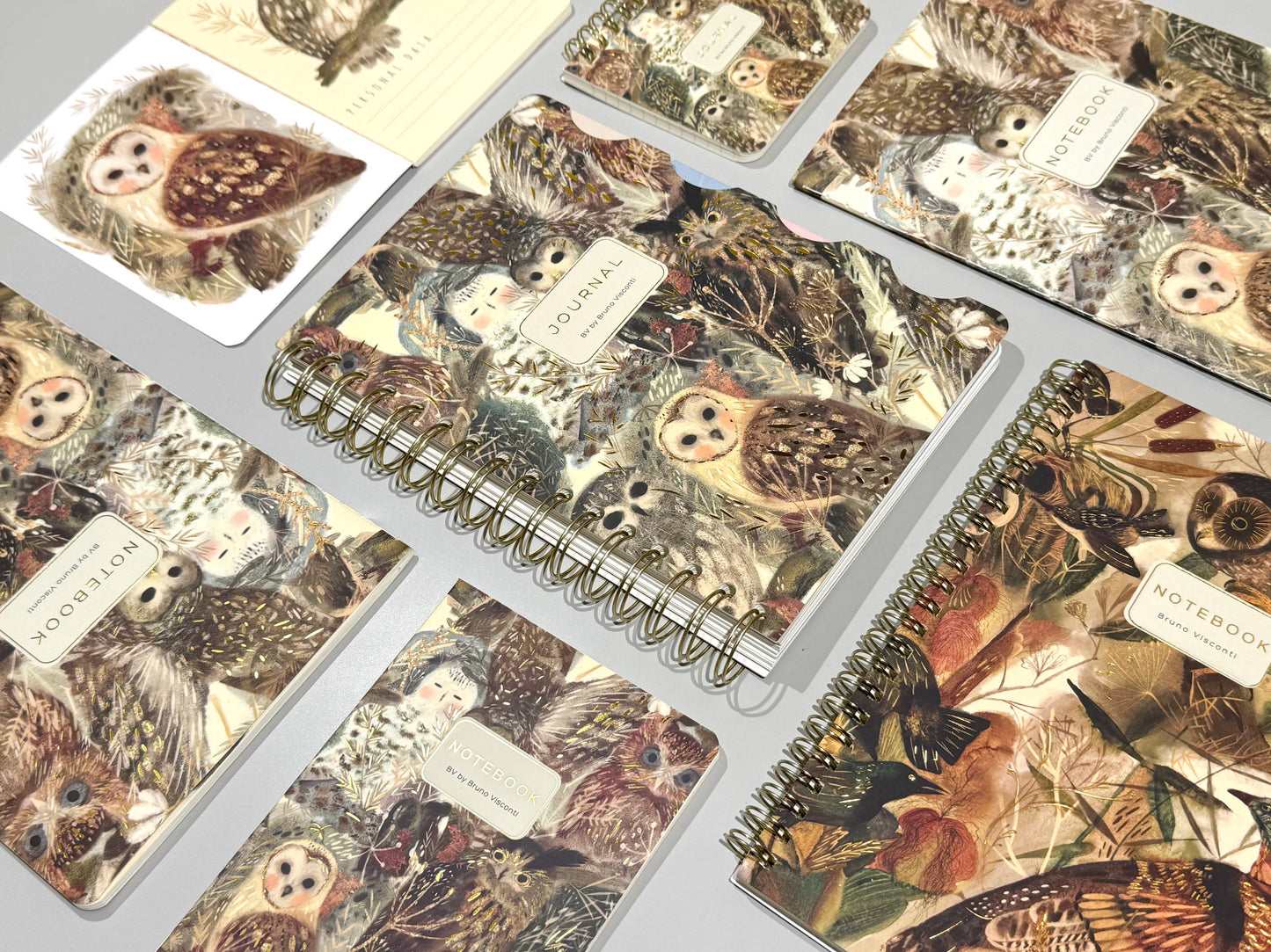 Owls Notebook by BV by Bruno Visconti