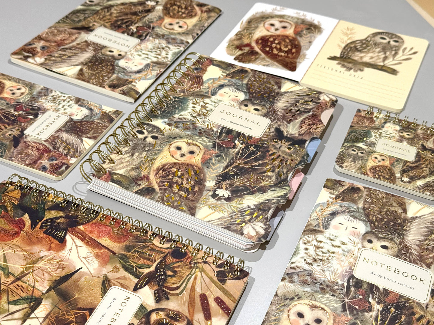 Owls Notebook by BV by Bruno Visconti