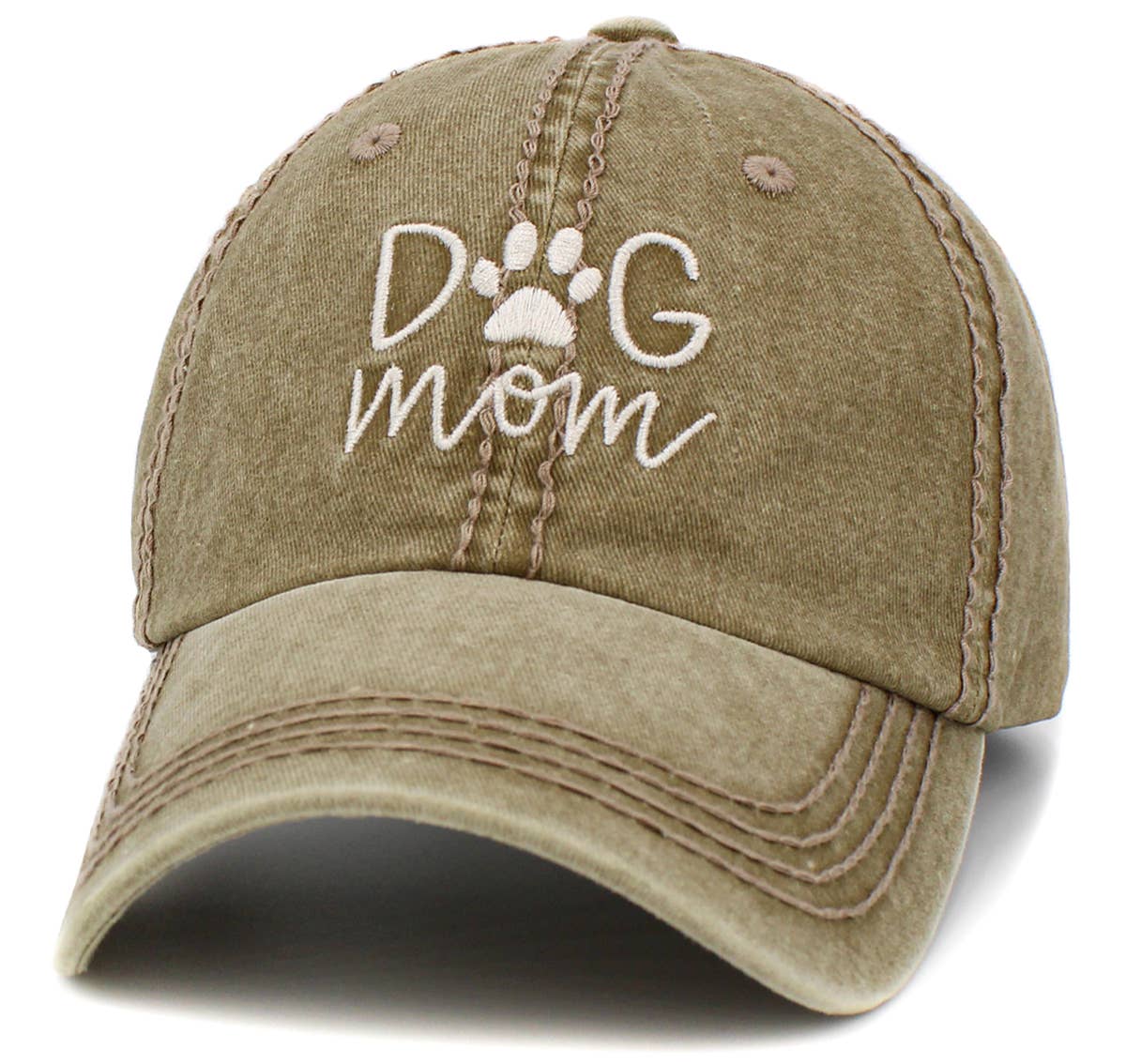 Dog Mom Vintage Baseball Cap by KBETHOS