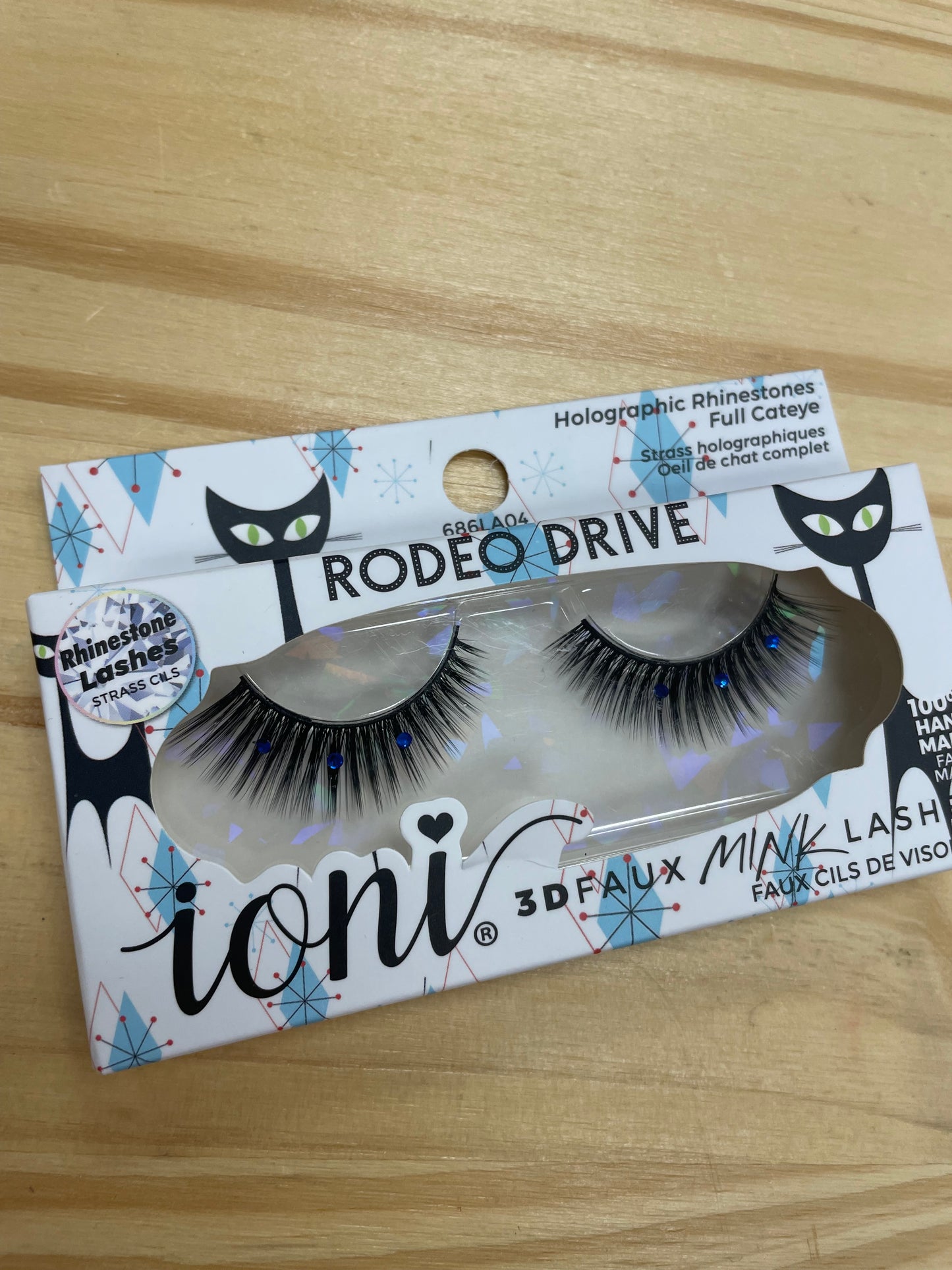 Ioni 3D RHINESTONE Faux Mink Eyelashes, 1 Pair Pack