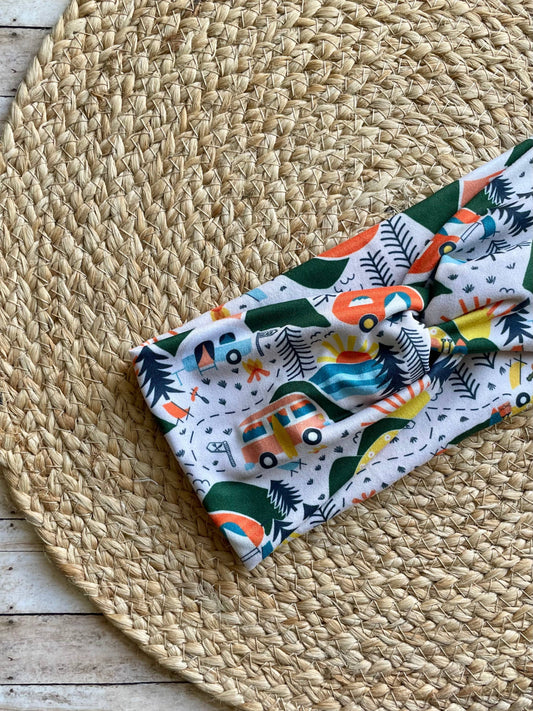 Camping Adventures Knit Twist Headband - Designs by Rachel Joy