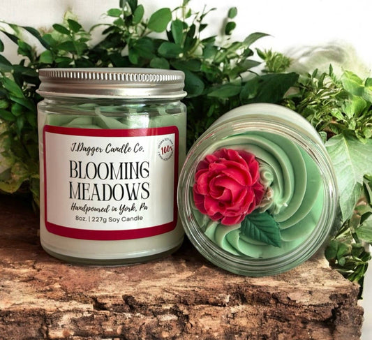 Garden Themed Dessert Style Soy Candle by J Dagger Candle Co.