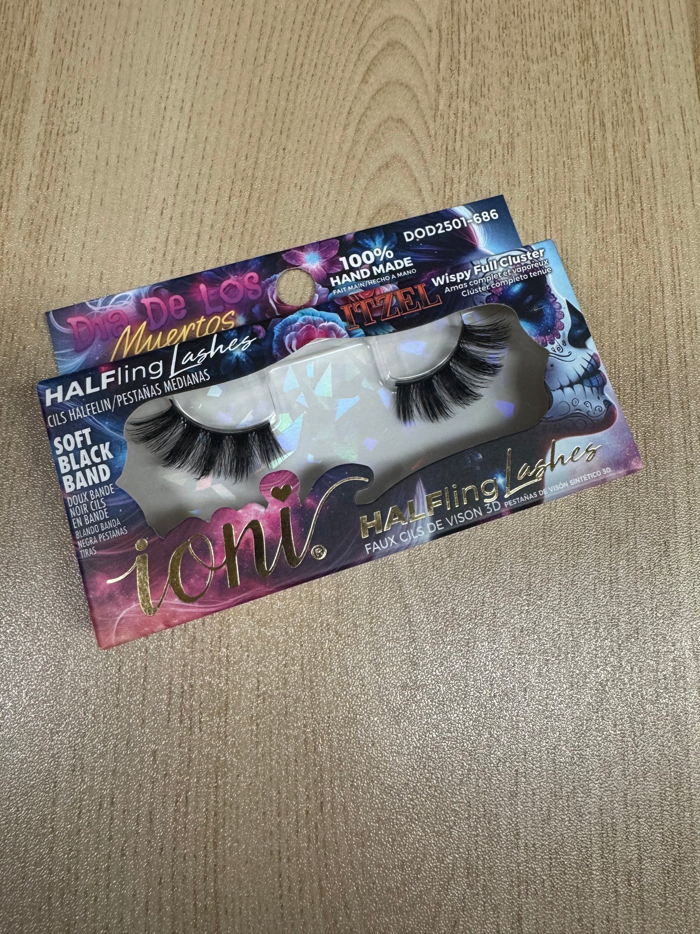 Ioni 3D HALFling Faux Mink Eyelashes, 1 Pair Pack